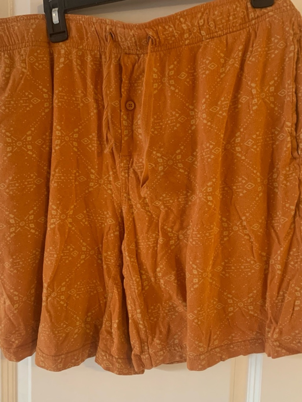 Rust Orange Patterned shorts